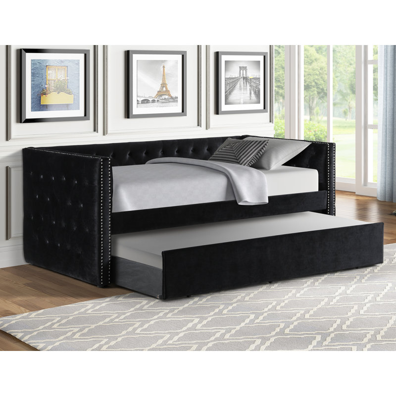 Mercer41 Iorund Twin Tufted Upholstered Low Profile Platform Bed Wayfair